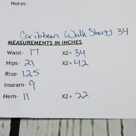 NEW Caribbean Shop Surf to Street Walk Shorts 34 - Picture 8 of 8